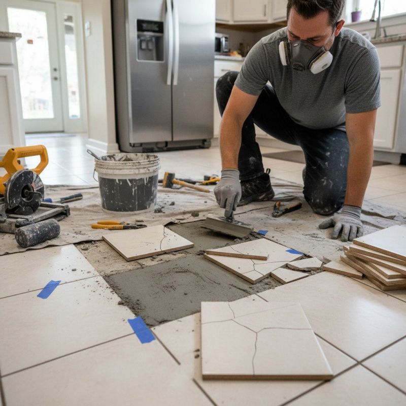 Local Tile Service pros at work